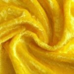 Panvelours uni geel