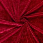 Panvelours uni donkerrood