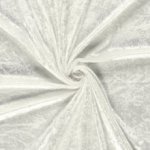Panvelours uni gebroken wit