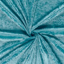 Panvelours uni aqua