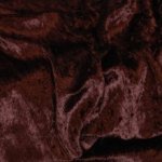 Panvelours uni donker kastanjebruin