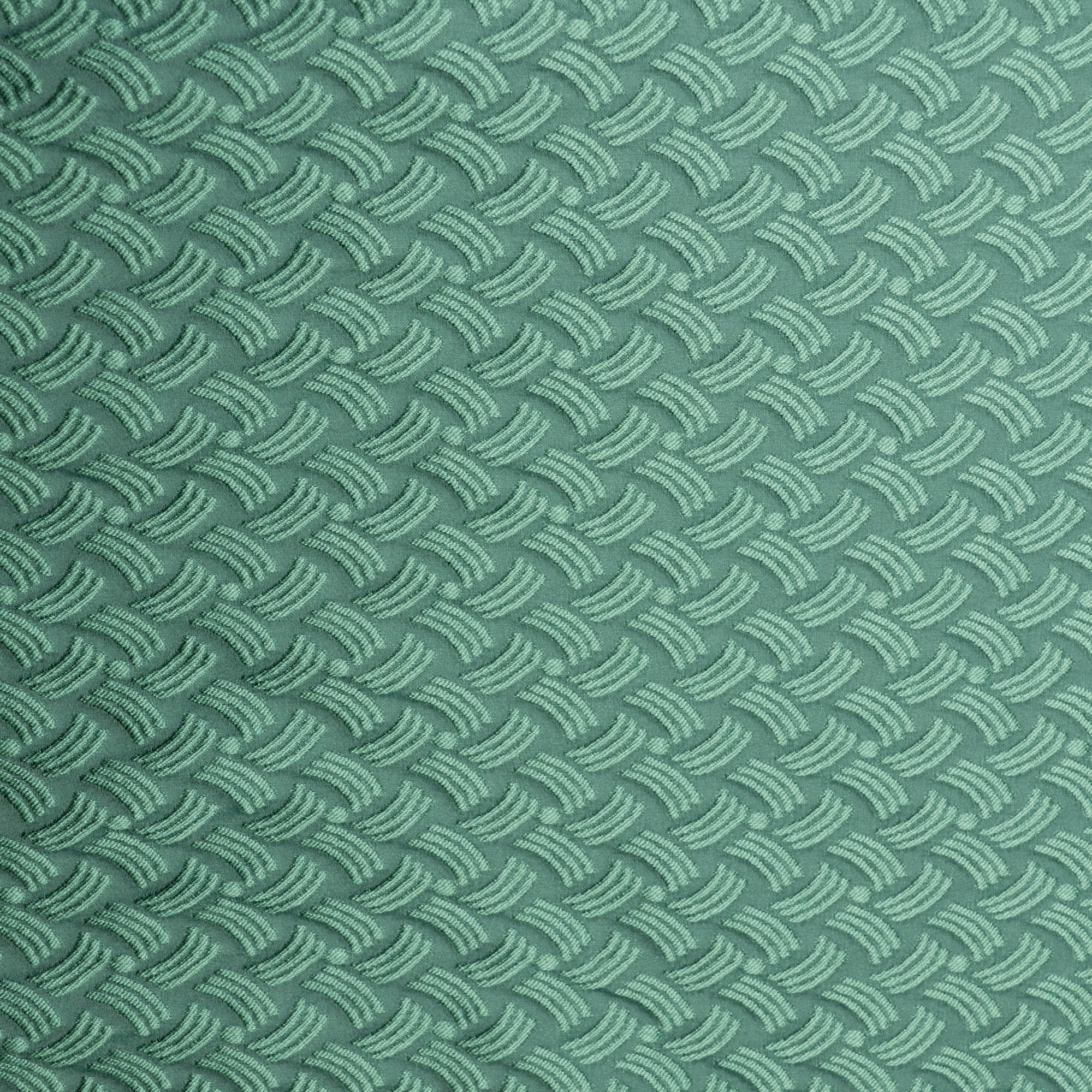 Jacquard turquoise met abstract patroon  - Lorré