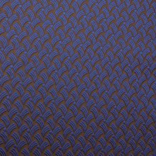 Jacquard blauw met abstract patroon  - Lorré