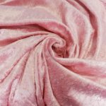 Panvelours uni roze