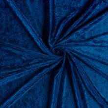 Panvelours uni kobaltblauw