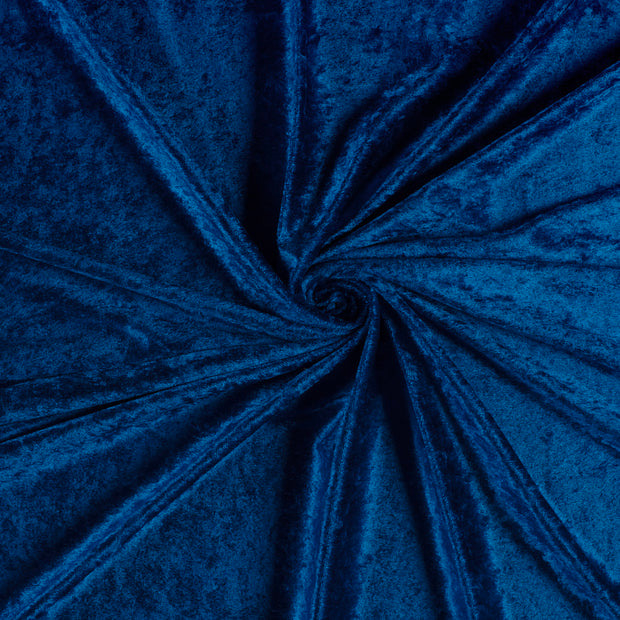 Panvelours uni kobaltblauw