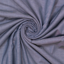 Geweven polyester banaan effen indigo