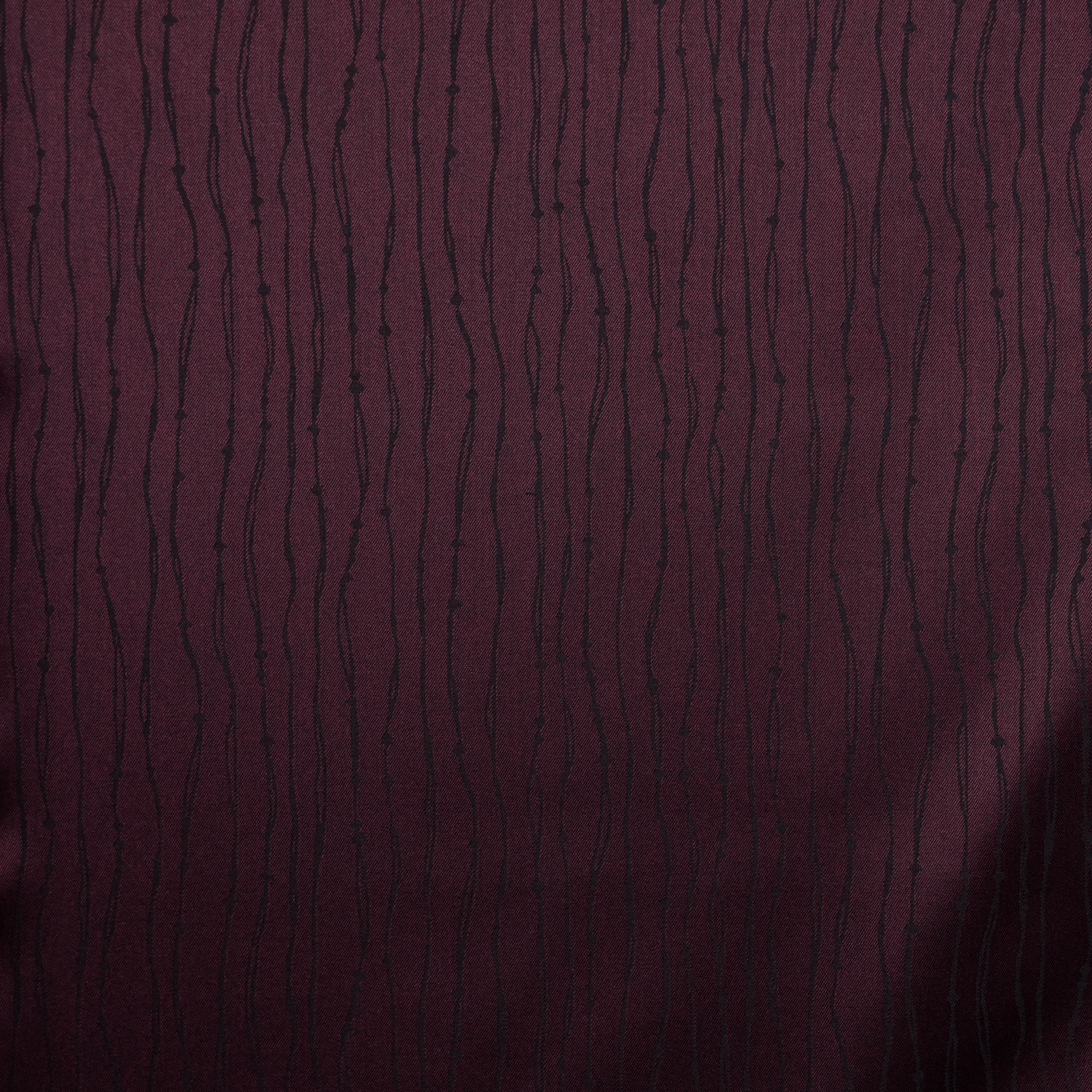 Viscose polyester licht elastisch donkerpaars met zwart strepen motief