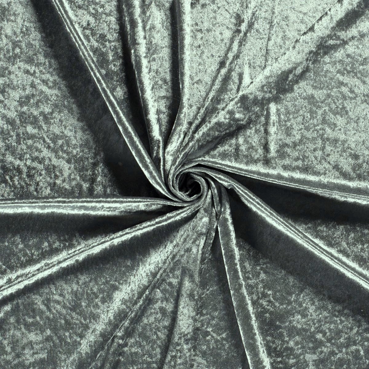 Panvelours uni koud grijs