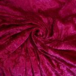 Panvelours uni donkerroos