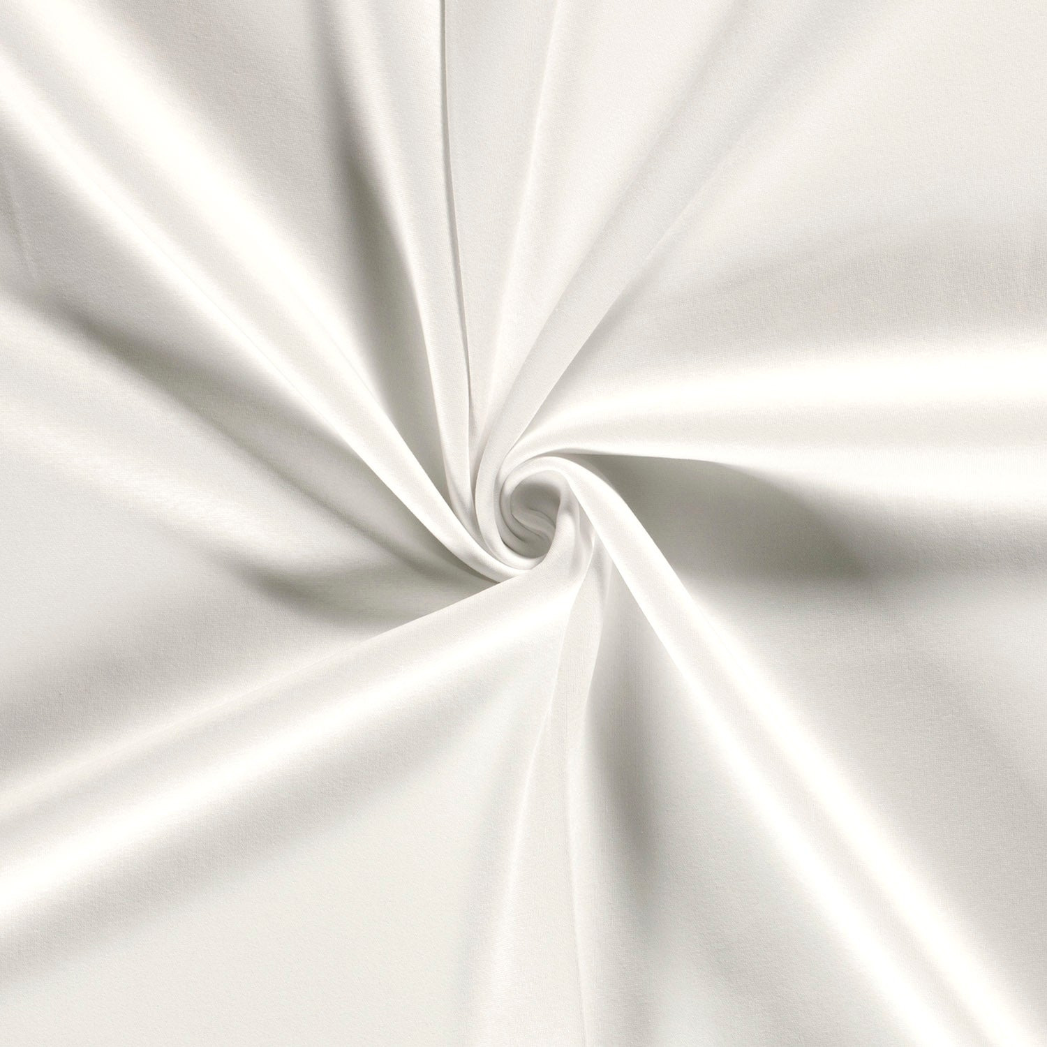 Jogging stof brushed effen optisch wit