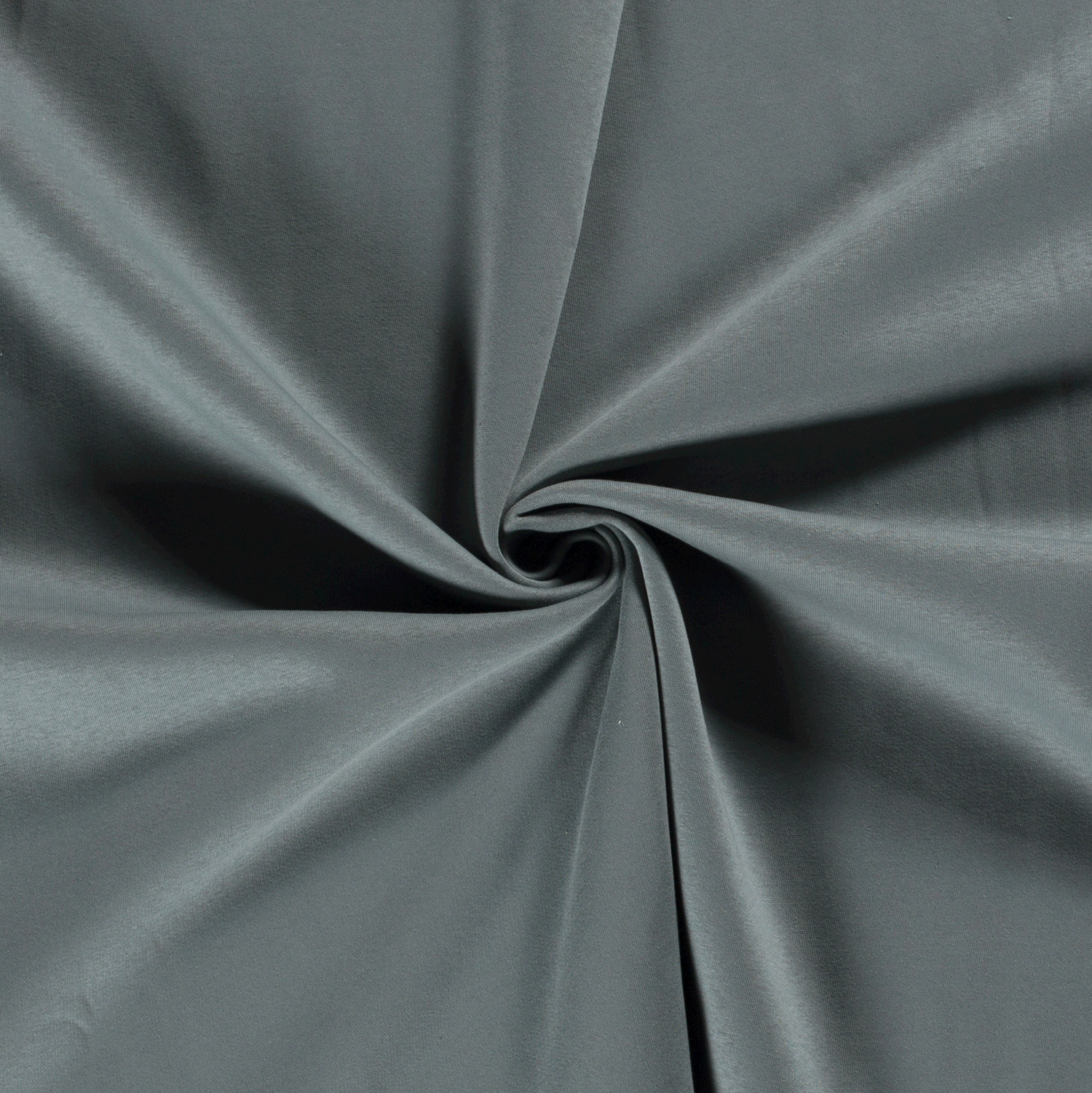 Jogging stof brushed effen staalblauw