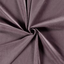 Ribfluweel mauve