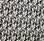 Gebrushte sweaterstof wit met koeien