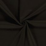Jogging stof brushed effen donkerbruin