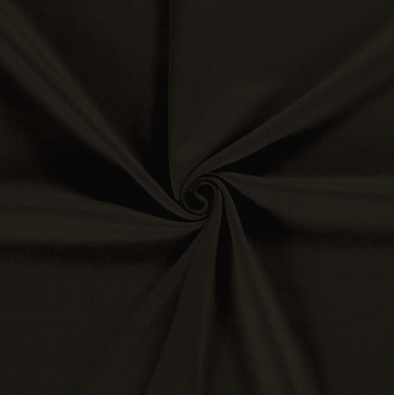 Jogging stof brushed effen donkerbruin