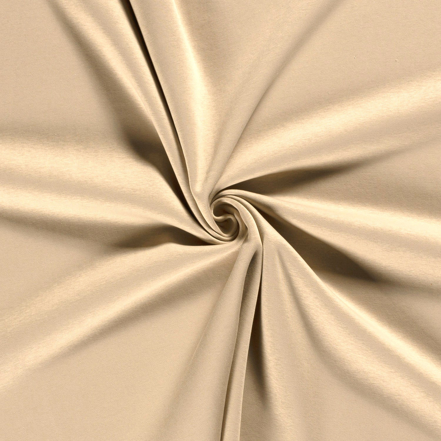 Jogging stof brushed effen beige