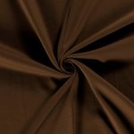 Jogging stof brushed effen bruin