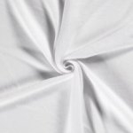 Polar fleece stof brushed effen optisch wit