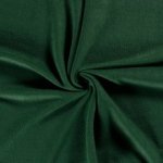 Polar fleece stof brushed effen donkergroen