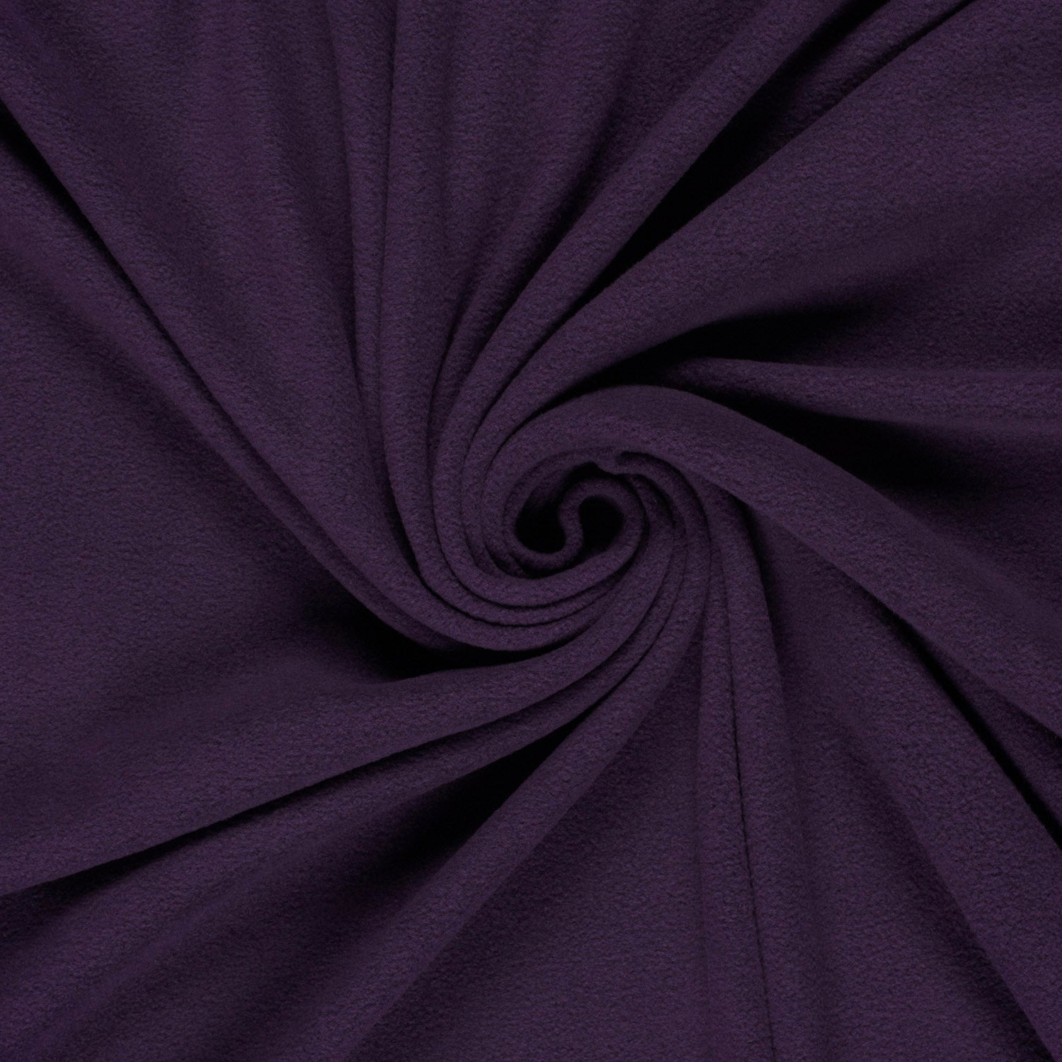Polar fleece stof brushed effen paars