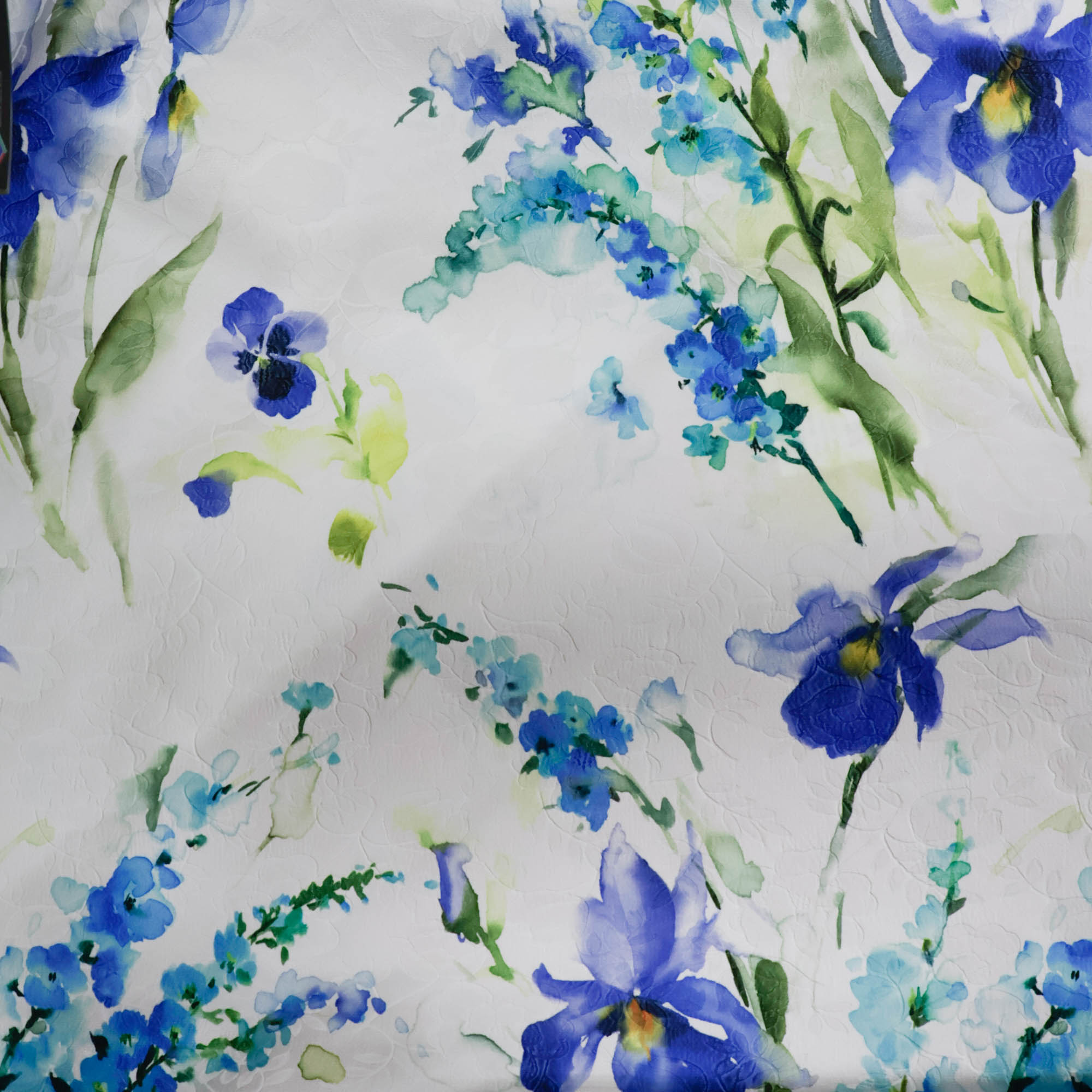 Jacquard wit met bloemen - Lorré