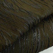 Jacquard groen met reliëf glinsterende strepen