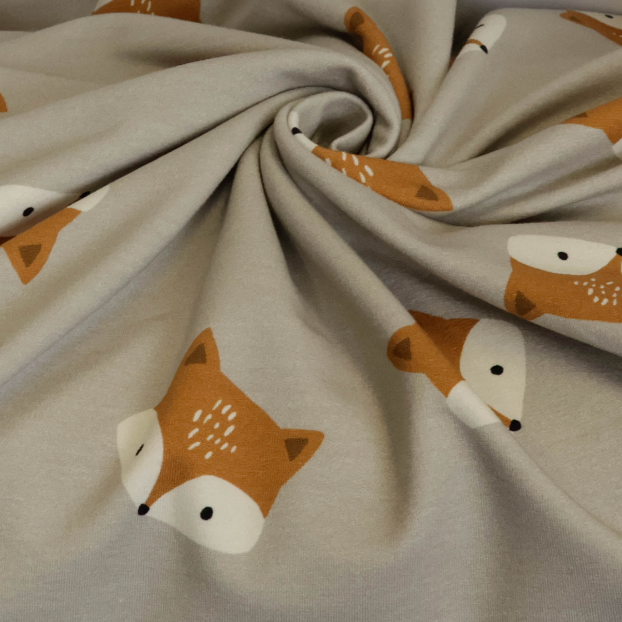 French terry met vossen