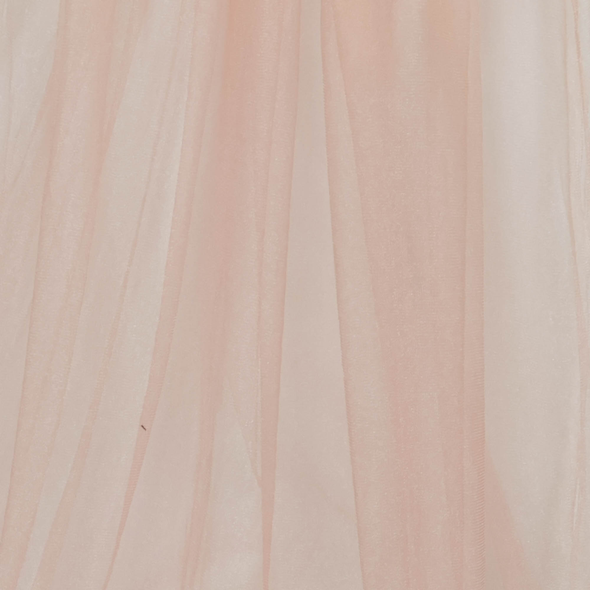 Tule glinsterend zalmroze