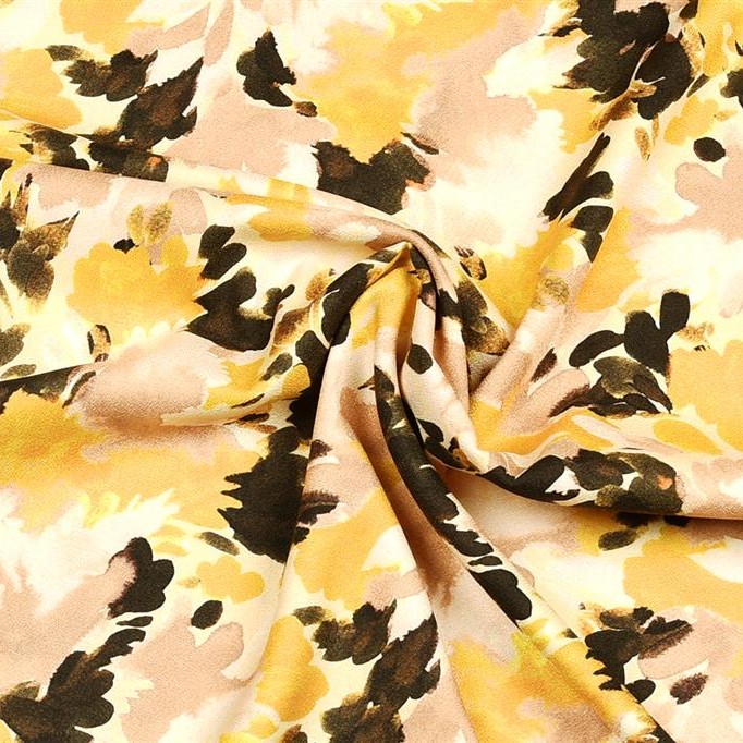 Viscose met abstract patroon