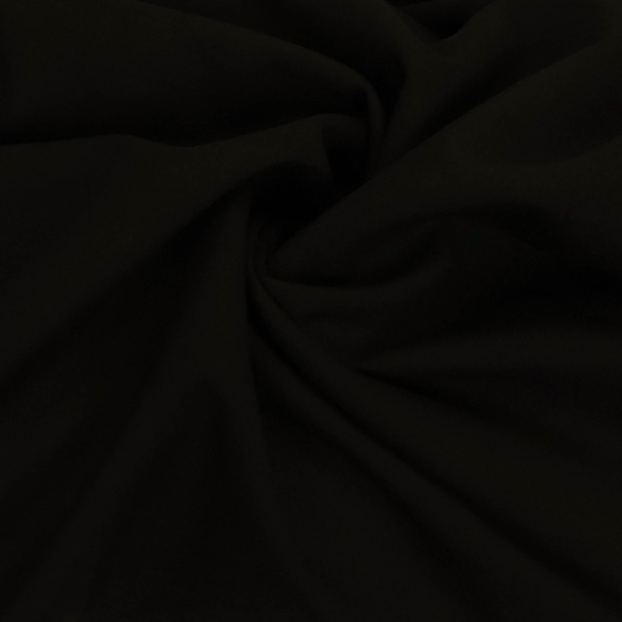 Fijne wolmengeling met stretch zwart