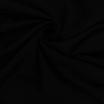 Fijne wolmengeling met stretch zwart