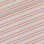 Canvas wit met rode horizontale strepen - See You At Six