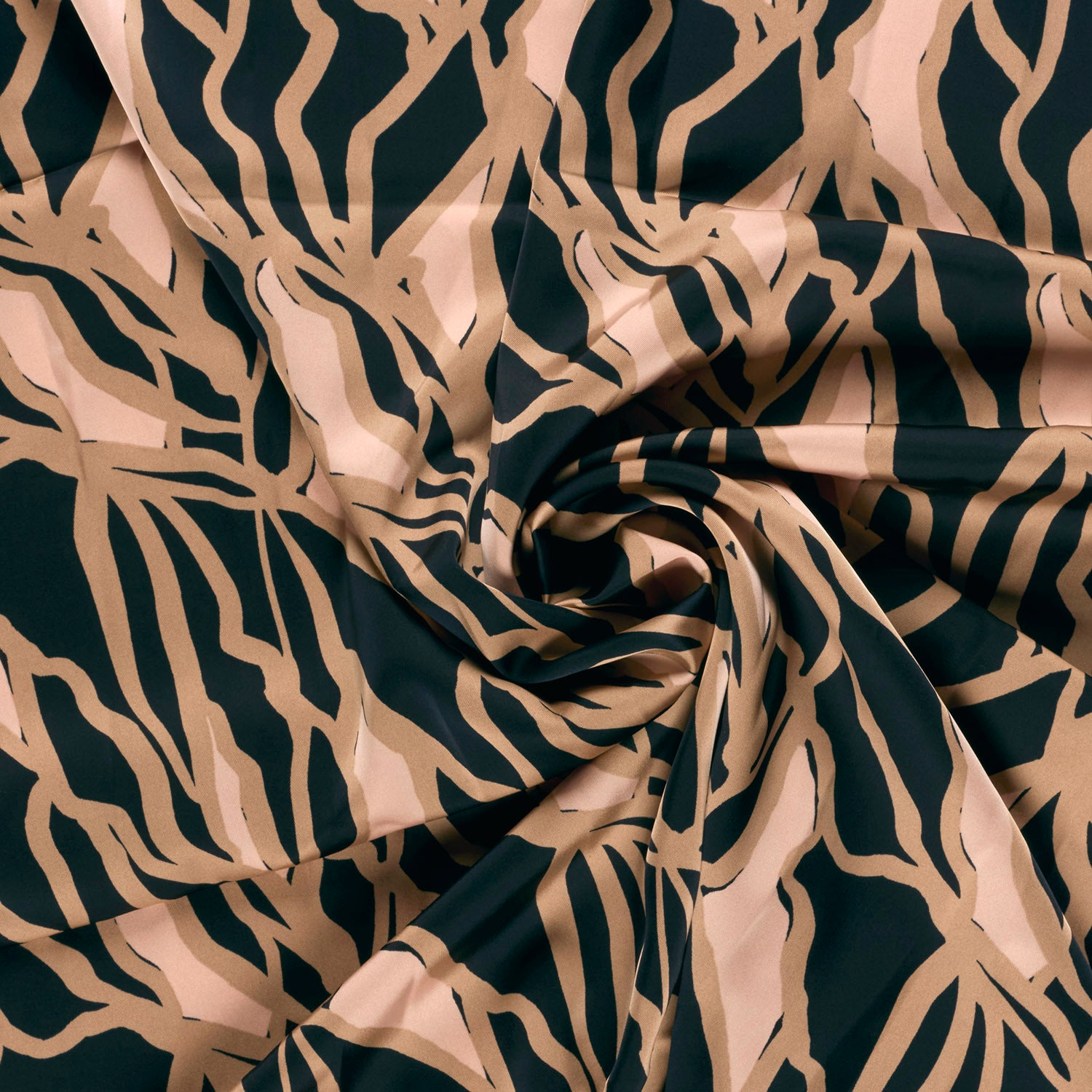 Satijn Duchesse stof bedrukt abstract marine - My Image