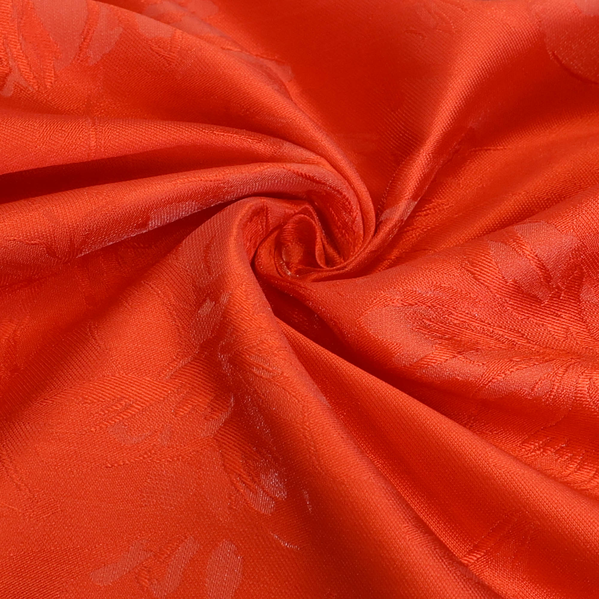 Jacquard rood met bloemenpatroon