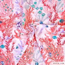 Badkledingstof met koralen en vissen - Katia