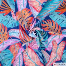 Badkledingstof met tropische bladeren - Katia