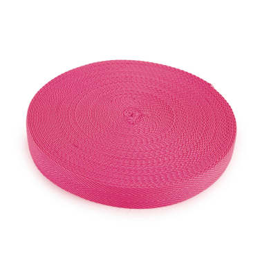 Tassenband 30 mm fluo roze- Katia