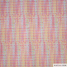 Multicolor kunstleer met textieleffect pastel - Katia