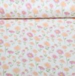 Mousseline wit met bloemen  - Qjutie & the Qjutest