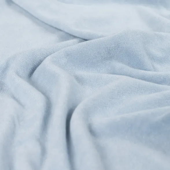 Tricot french terry effen lichtblauw - Qjutie & the Qjutest