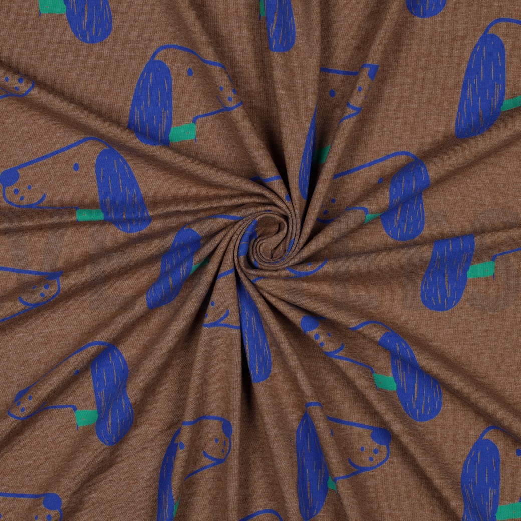 Tricot bruin met honden - Poppy