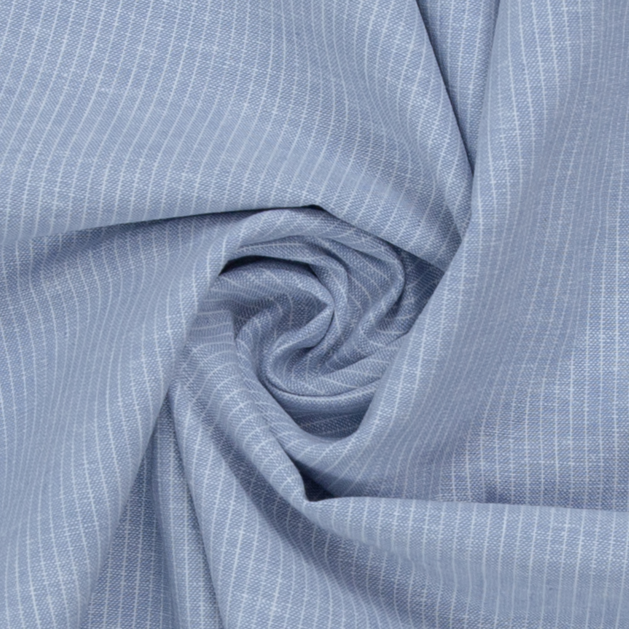 Linnenmengeling lichtblauw gestreept