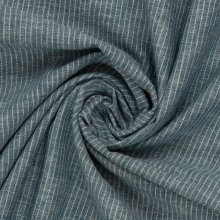 Linnenmengeling petrol gestreept