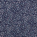 Crêpe polyester donkerblauw met abstract patroon