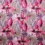 Zijde viscose roze patroon