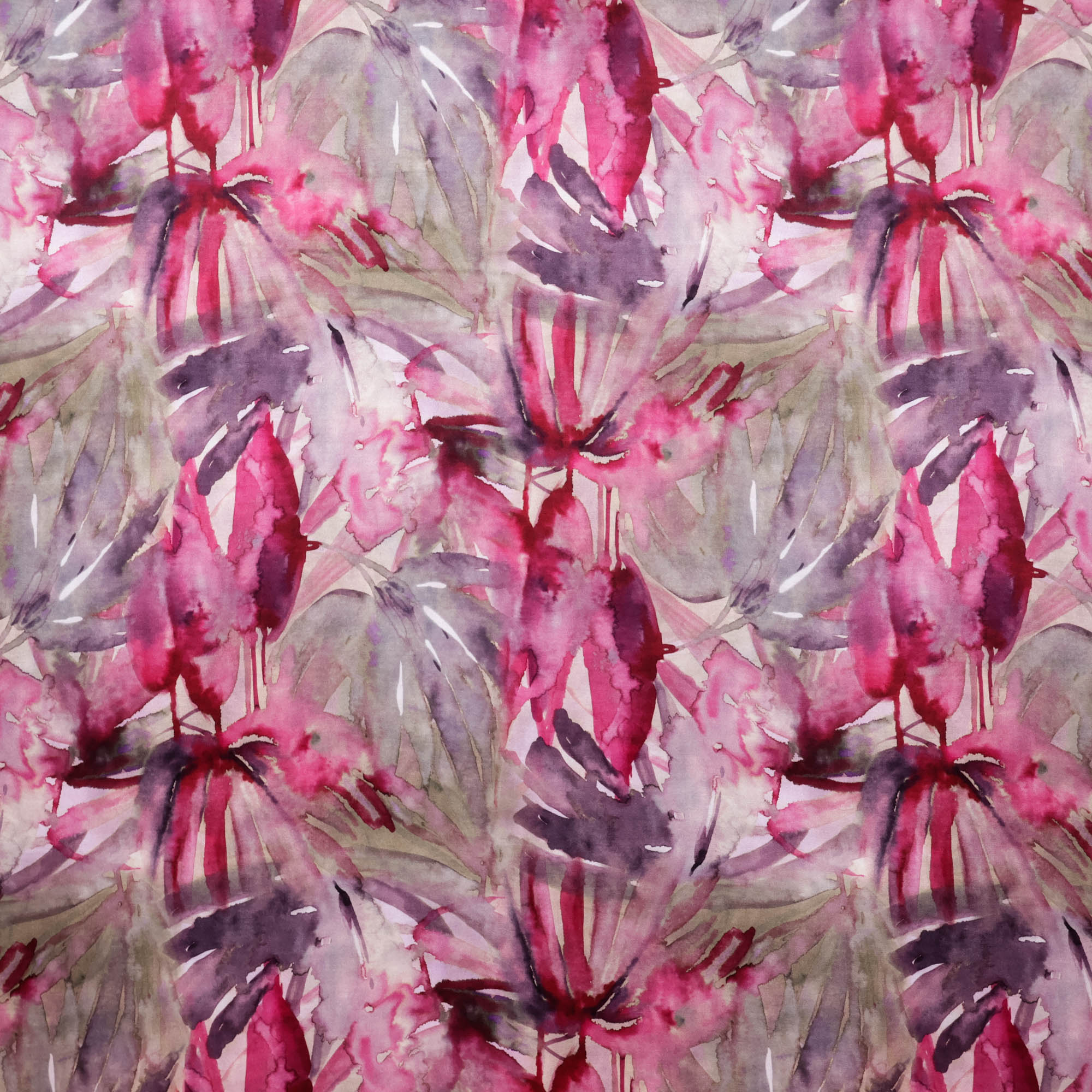Zijde viscose roze patroon