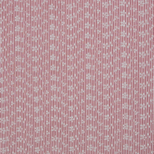 Broderie rood gestreept met bloemetjes