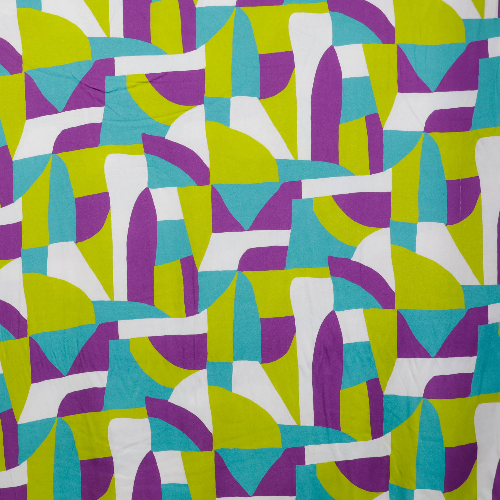 Viscose met abstract patroon