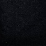 Broderie denim zwart met bloemen